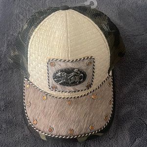 Western Camo Cap with bullrider